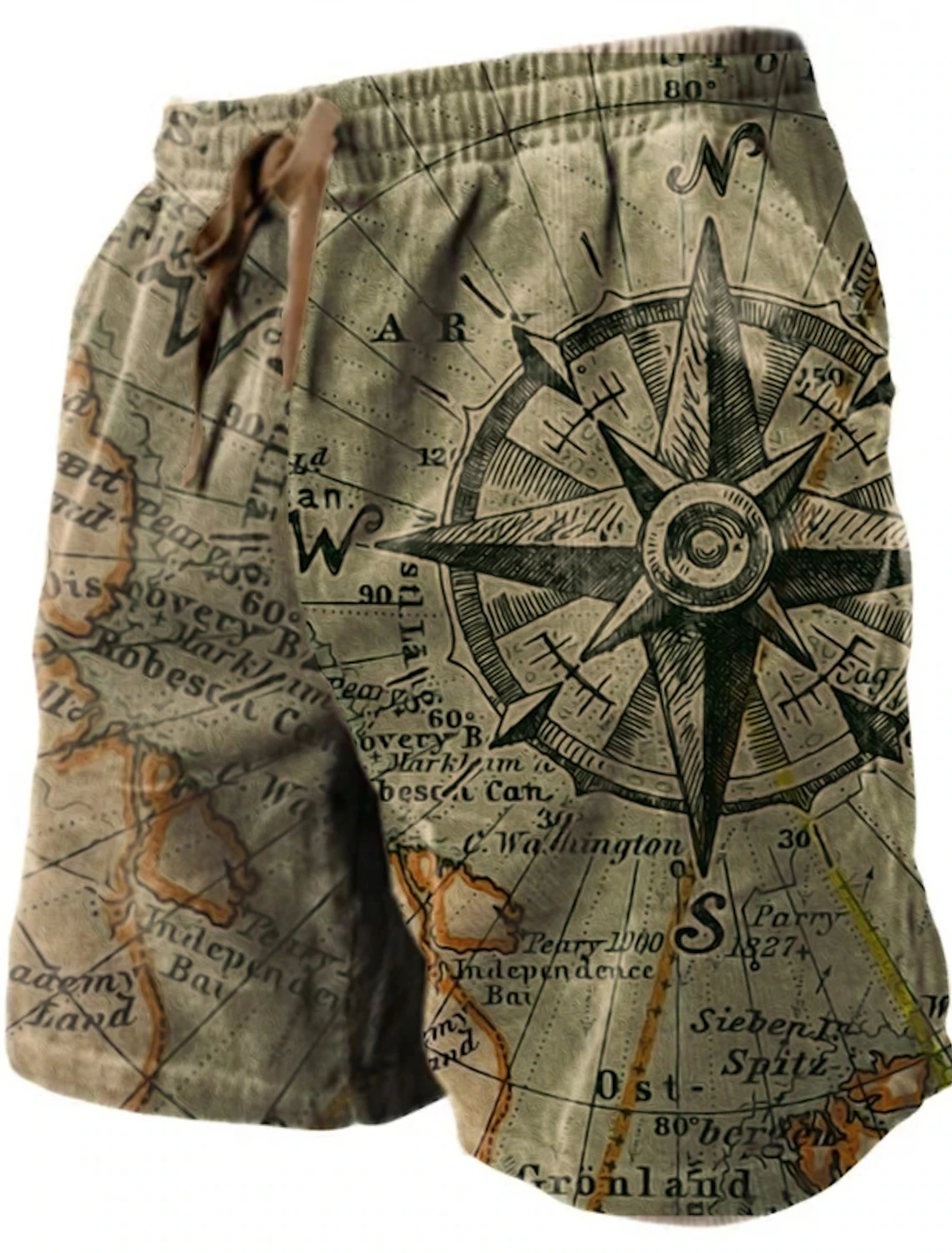 Men's Beach Pants Compass 3D Printed Shorts Men's Summer Breathable Shorts Fitness Street Shorts Men's Ropa Hombre 4