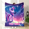 (Memo U Name) 6 Size Custom Name Blanket My Little Pony Print Suitable for Sofa, Bed, Travel,Office,Chair Car Camping for Gifts 5