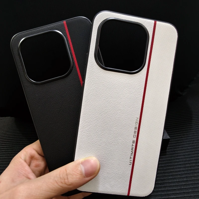 Elegant Fashion Hard PU Leather Protective Back Cover Case - Premium Phone Shell