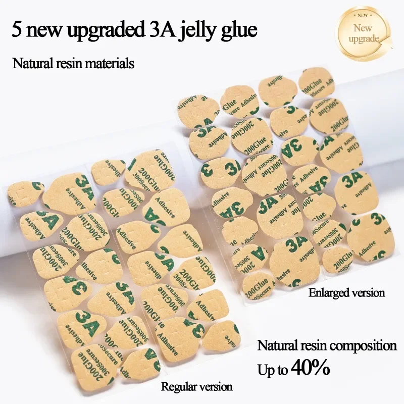 Double Side Nail Jelly Glue Transparent False Nail Art Adhesive Tape Stickers DIY Reusable Manicure Nails Accessories Salon nail stickers,nail glue tape,nail art decoration,nail art tools,nail glue