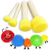 Painting Sponge Brush Set Children Drawing Toys EVA Stamp Art Rubbings Graffiti Roller Tools Early Education DIY Puzzle Toy TMZ 3