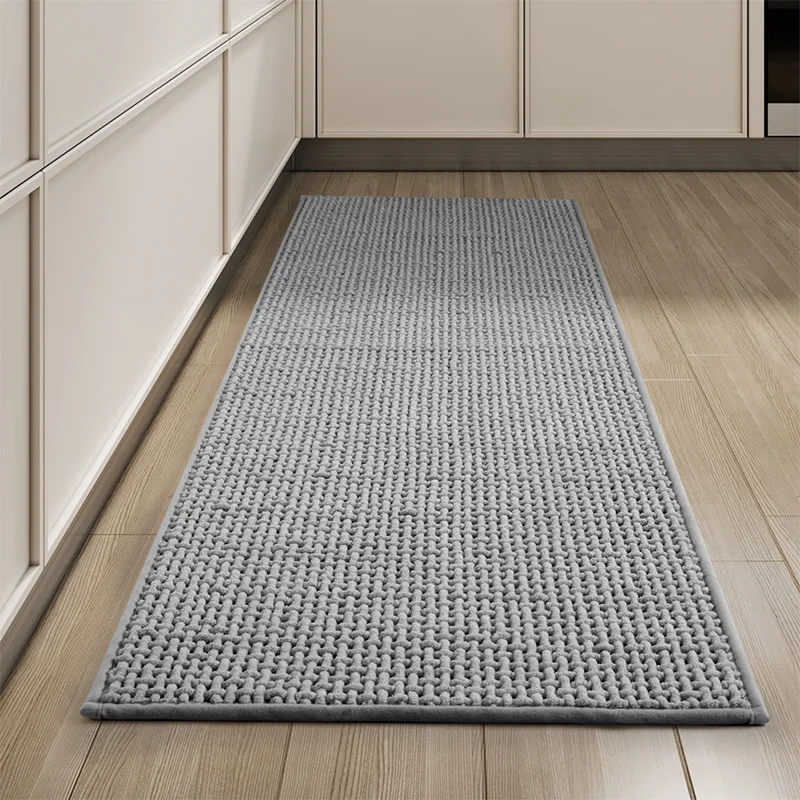 StripeWeavingKitchenFloorMatSuperAbsorbentChenilleDoormatsBathroomAntiSlipKitchen