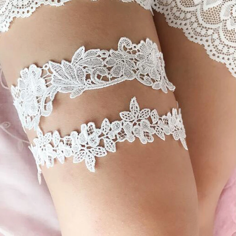 Anello per gamba con fiocco da donna Lingerie sexy Reggicalze in pizzo Bowknot Anello per gamba Giarrettiere da sposa Anello per calza alla moda per cosplay nuziale  200000532