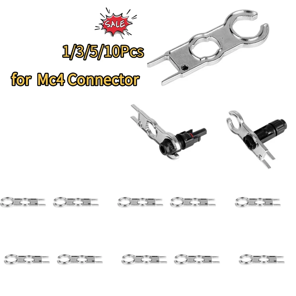 ประแจโลหะสำหรับขั้วต่อ Mc4 อุปกรณ์ประกอบประแจ เครื่องมือโซลาร์เซลล์ Pv ชุดเครื่องมือประแจขั้วต่อแบบ DIY อุปกรณ์ติดตั้งพิเศษ 1