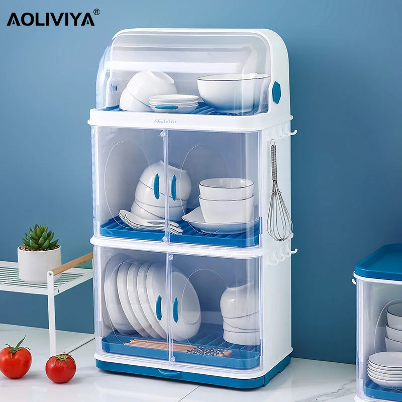 2023 Year New AOLIVIYA Kitchen Dish Storage Rack Countertop Wall Hanging  Drying Bowl Drain Rack Tableware Organizer Set - AliExpress