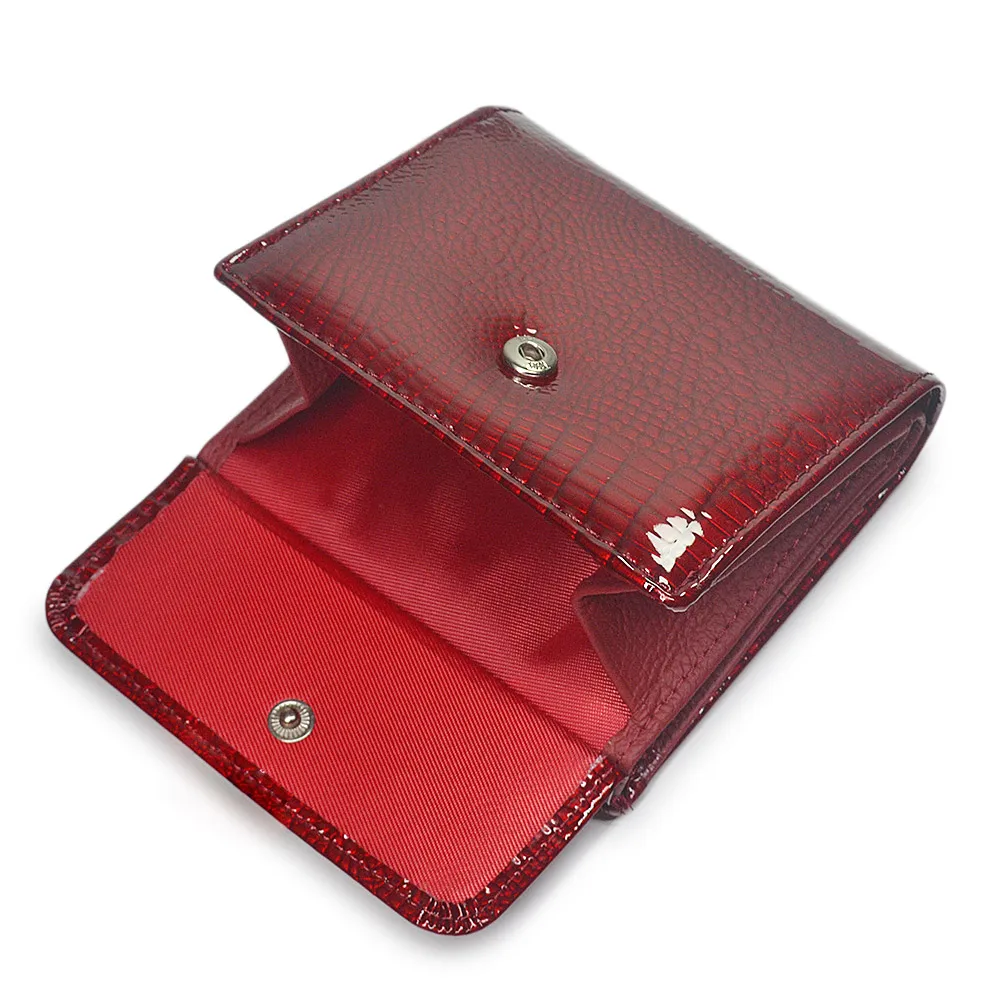 Fashion Women\'s Wallet with Magnetic Clasp Short Multifunctional Alligator luxury ladies wallet  female Mini ID card holder