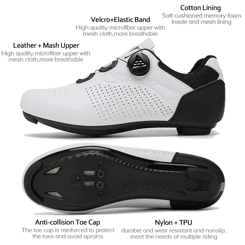 Men MTB cycling shoes sneakers women self-locking road bicycle shoes exercise cleats bikes sneakers clip cycle training