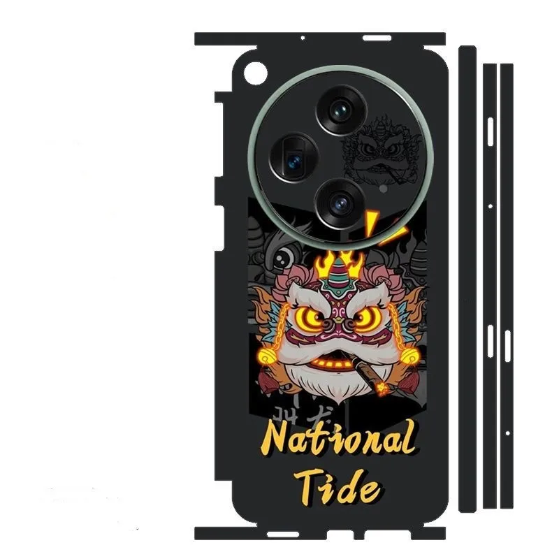 3 In1 Retro Colorato + Cerniera + Adesivo Protettivo Laterale Per Xiaomi Mix Fold3 Cover Opaca Per Xiaomi Mix Fold 2 Back Sticker