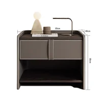 Avec rangement tables de chevet modernes minimaliste avec tiroirs chambre Design tables de chevet italien classique Criado Mudo meubles de maison 2