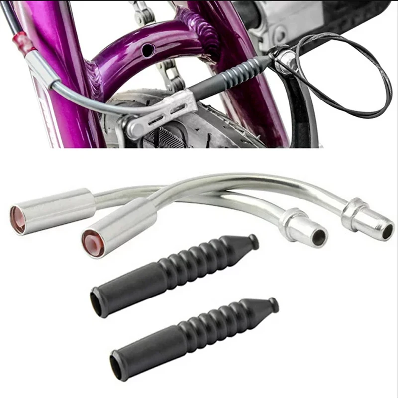 1 Satz Brems-V-Bremsnudeln, Kabel und Kofferraum, MTB-Fahrrad-Bremsnudeln, Kabelführung, Biegerohr, Rohrhülsen, Schutz, Schlauchbremse