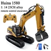 Huina 1580 1:14 2.4G Remote-controlled Excavator Metal Version 23ch Wireless Large Engineering Vehicle Excavator Toy 1