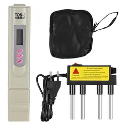 Stylo d'électrolyse TDS, testeur de niveau de pureté de l'eau avec prise ue 