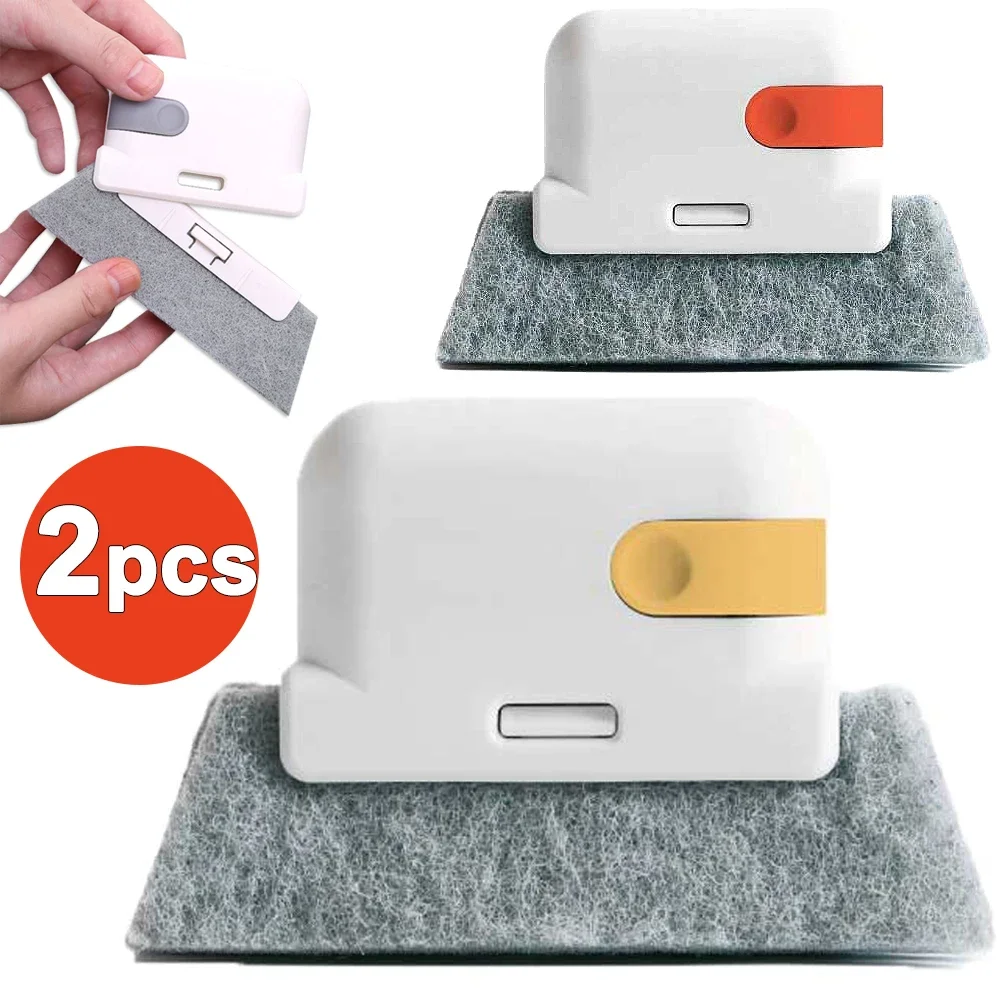 

Window Groove Cleaning Cloth Gray Gap Brush Scouring Pad Sliding Door Track Cleaning Tool Home Kitchen Hand-held Crevice Cleaner