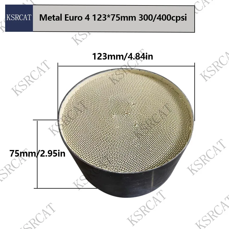 

Каталитический трализатор с высоким потоком металлический каталитический нейтрализатор Euro 4 123*75 мм 300/400cpsi, подходит для автомобилей, катализатор выхлопных газов