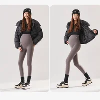 2024 Pregnant Women Breathable Belly Legging Clothes Maternity Slim Daily Pregnancy Wear Comfort Versatile Maternity Shark Pants 1