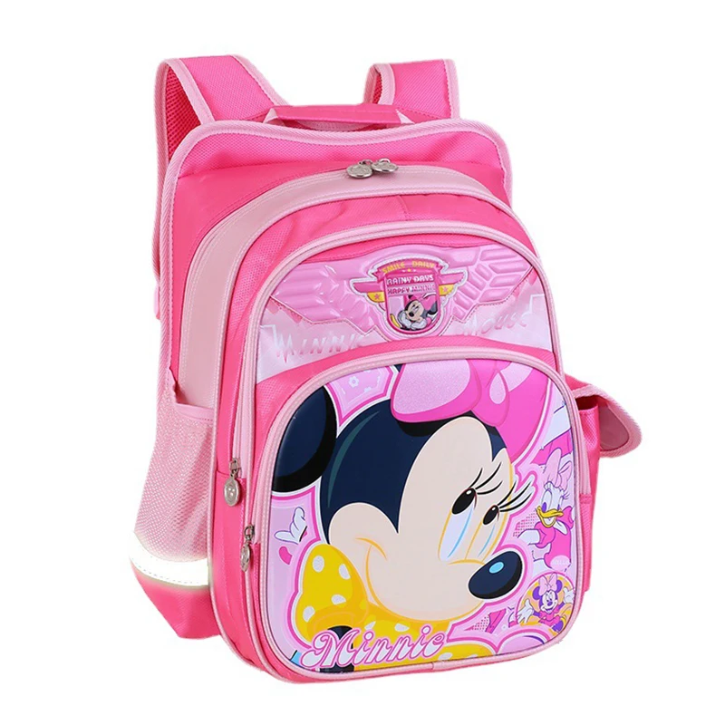 

Disney Children's Backpack Anime Minnie Mouse Student Schoolbag Cartoon Cute High-quality Fashion Girl Backpack Travel Bag Gift