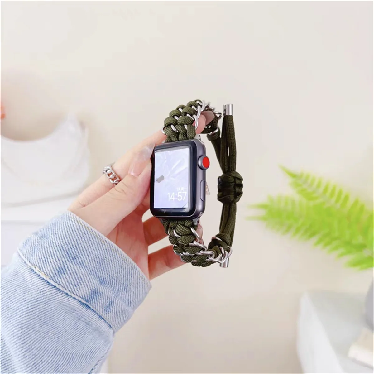Cinturino per orologio in acciaio inossidabile per gioielli per iWatch serie 10/9/8/7/6/5 cinturino per orologio da polso alla moda 42/44/45/46/49 mm 38/40/41 mm_voghion.com