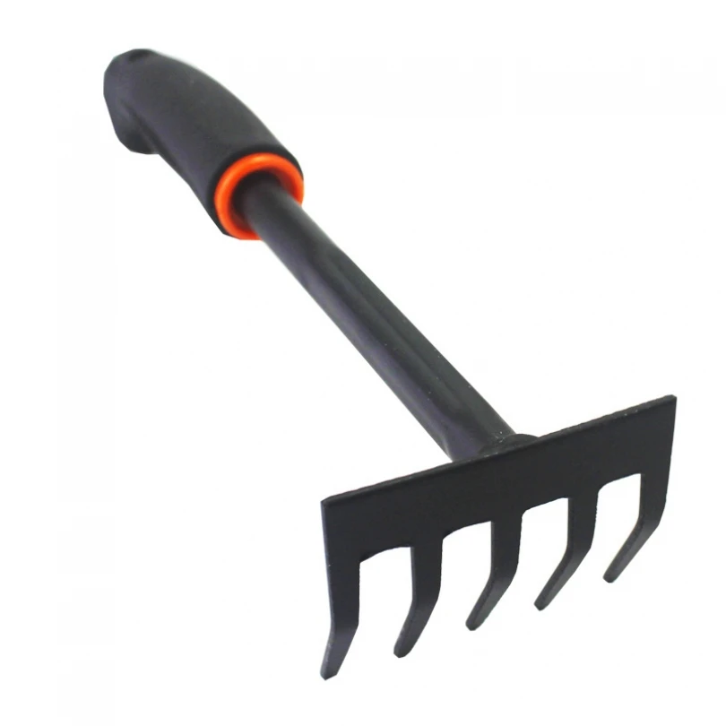 Thickened Garden Rake Anti-Rust Five Claw Tooth Loosen Soil Rake Removing Weeds Grass Digging Gardening Tool