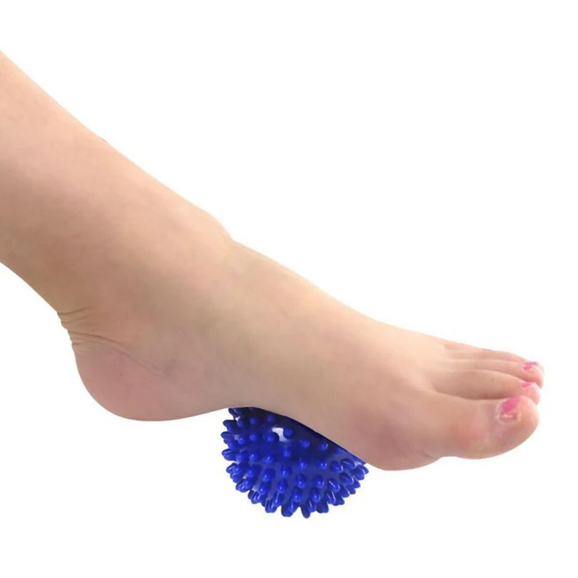 HANRIVER Hot!!! The new high quality mini plantar foot massage ball PVC blue massage fitness ball hard massage massage