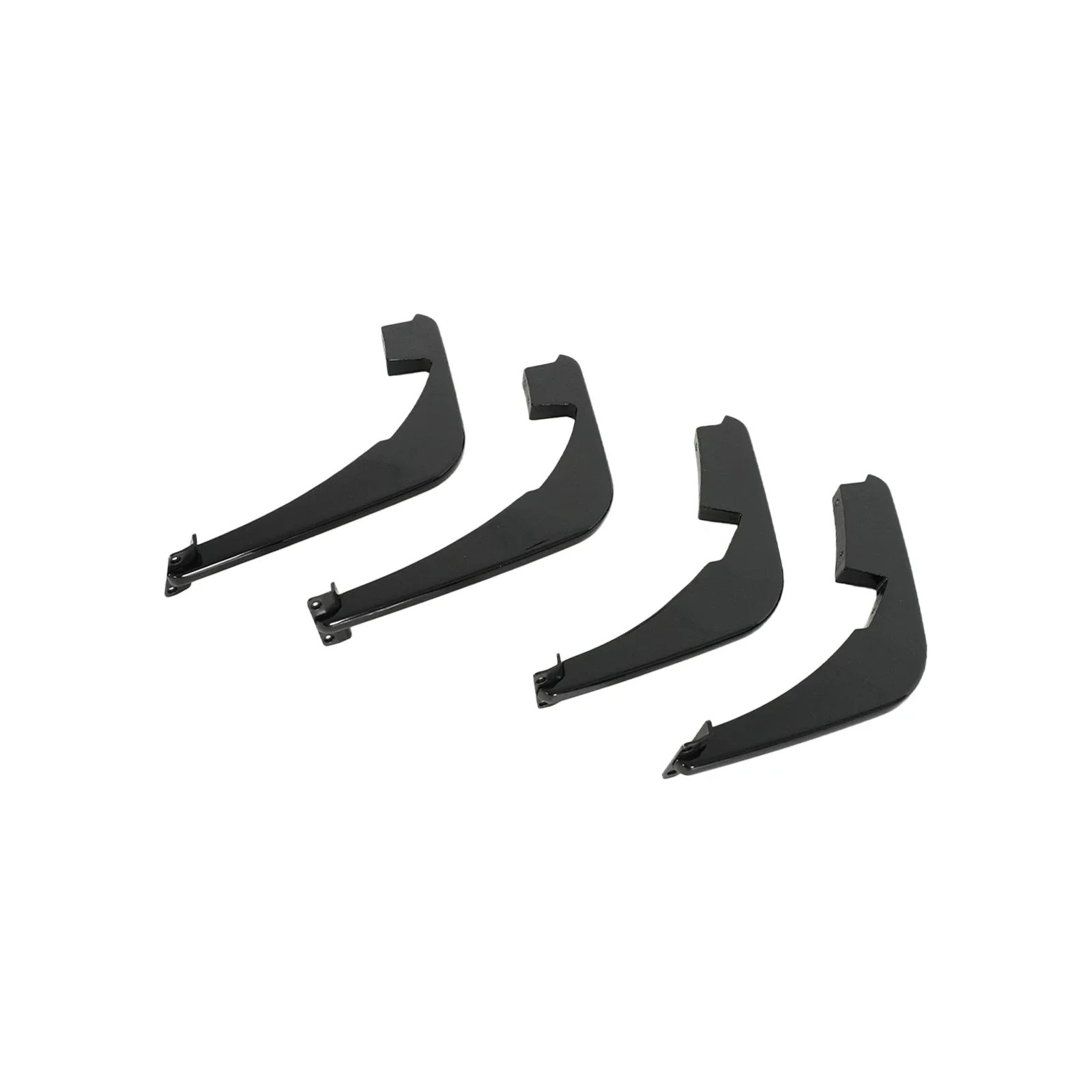 쉐보레 코르벳 C8 2020-2024 스팅레이/Z51 리어 범퍼 디퓨저 샤크 핀 4PCS 카본 파이버 룩 바디 키트 ABS 플라스틱
