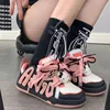 Sanrio Hello Kitty New Thick Soled Casual Shoes Korean Version Trend Versatile Board Shoes Y2k Sweet Cool Girl Dopamine Sneakers 2