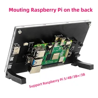 7 Inch Portable Display IPS LCD Capacitive Touch Screen 1024x600 Monitor Optional Speakers for Raspberry Pi 5 4B 3B+ Laptop PC - Image 4