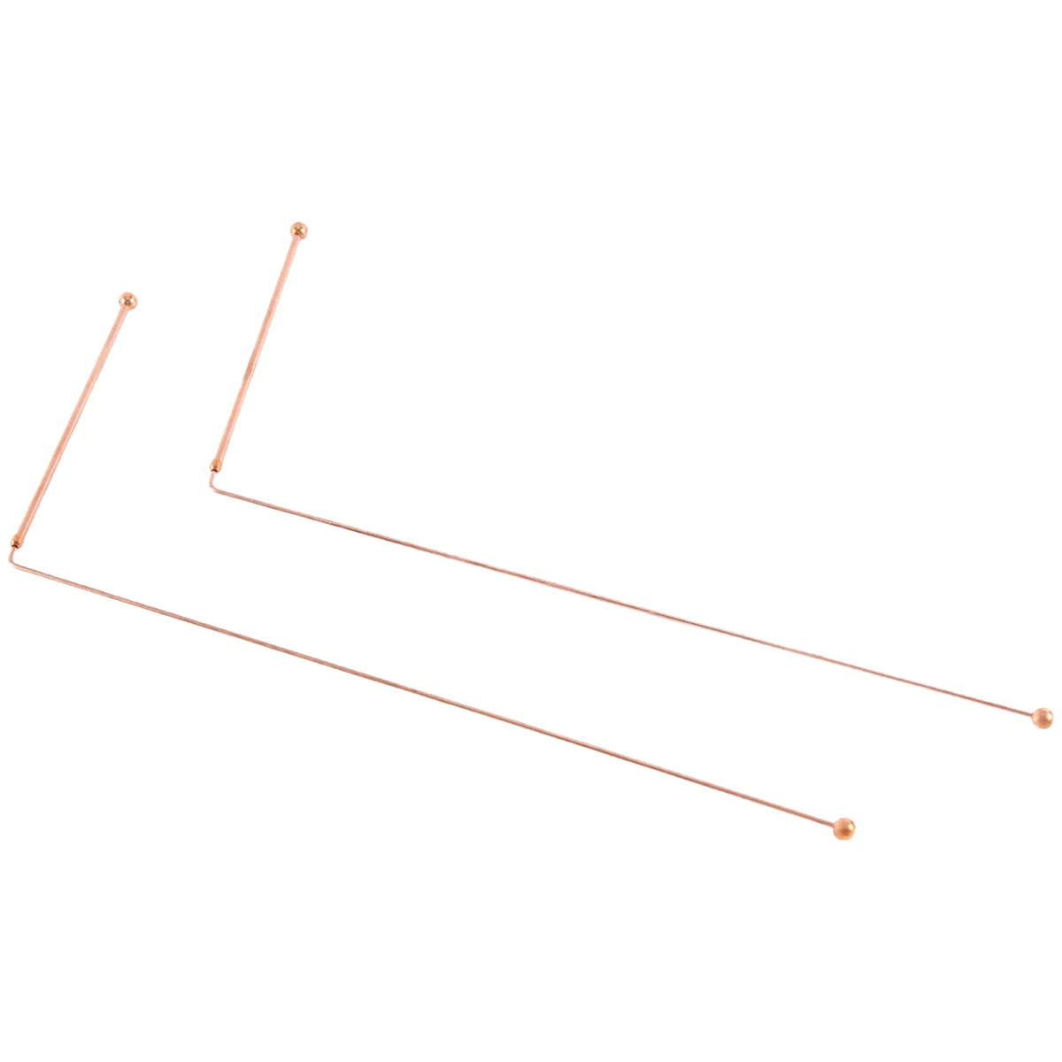 A62T-Copper Dowsing Rods-99.9% Pure Copper 2PCS Divining Rods Energy Water Witching Detector