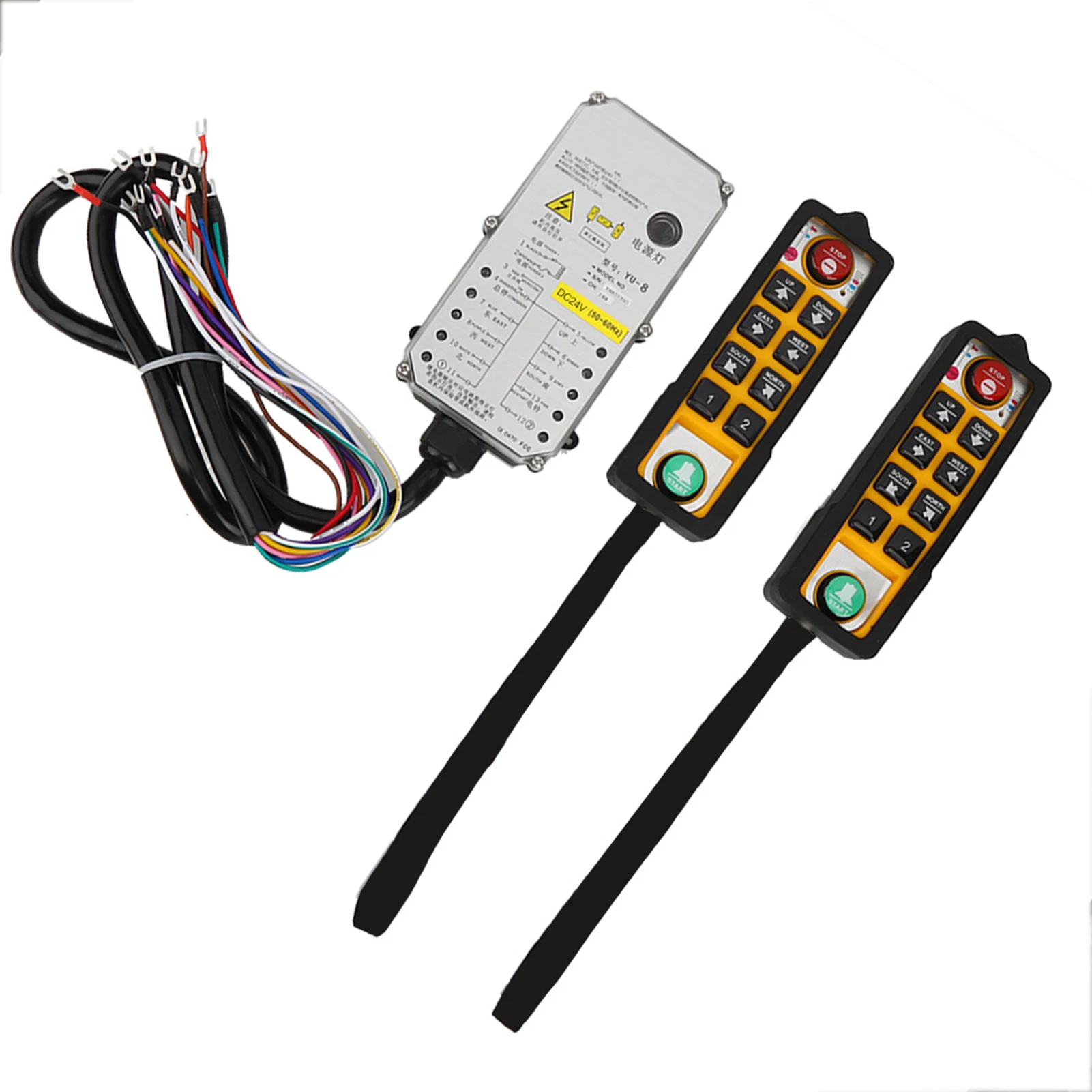 Hoist Controller Double Handle Three Proof Waterproof Acid Oil Resistant Anti Fall for Crane