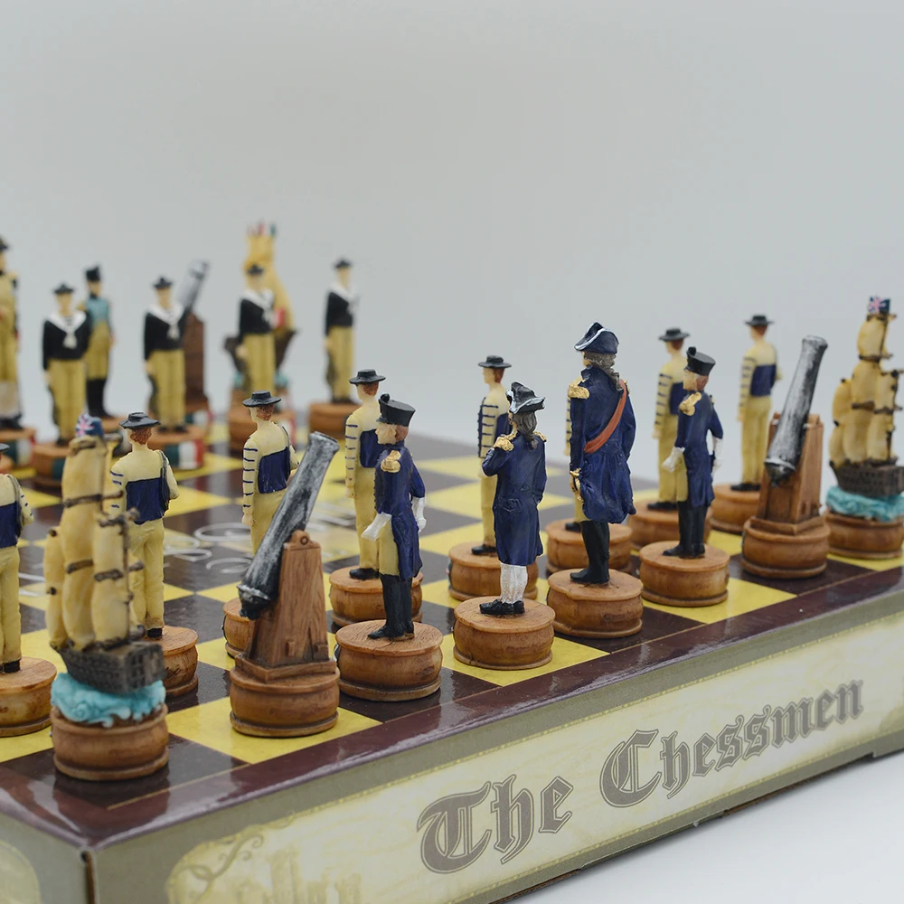 Luxury Chess with 3D Character Design, International Deluxe Chess Set for Lovers and Collectors Puzzle Board Game Card Toy