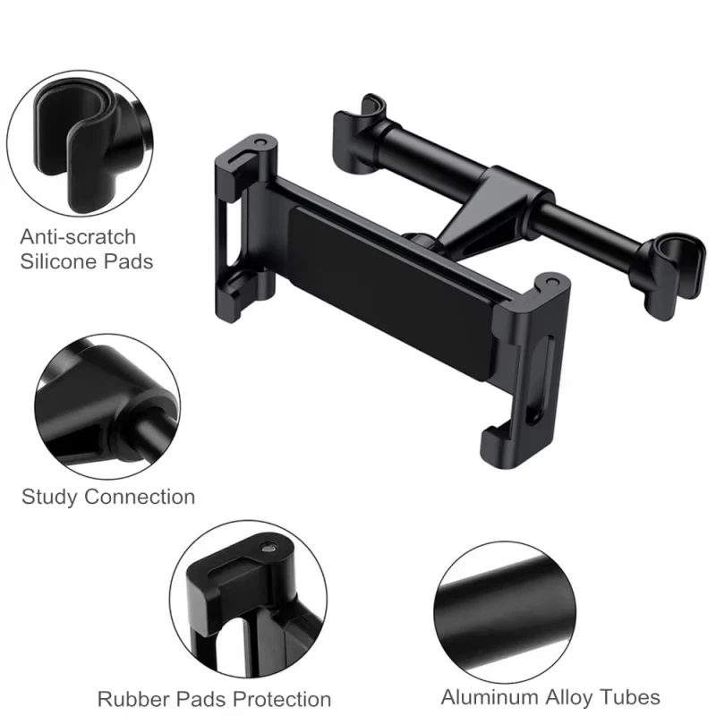 Car Tablet Holder Headrest Tablet Mount Headrest Stand Cradle Compatible With Devices For IPad Air Mini Other 4.7-12.9" Cell car tablet holder