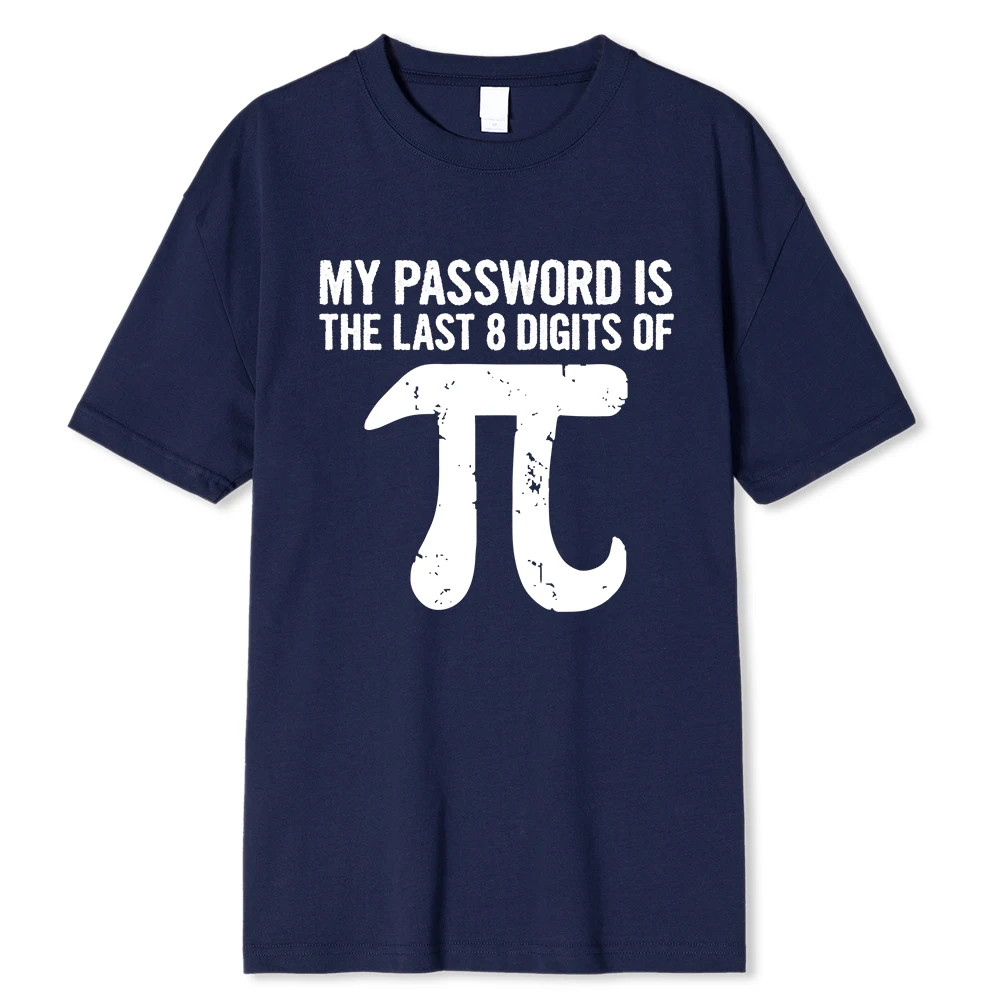 Men's T-shirt Funny Math Equations Print Oversized Cotton Top_voghion.com