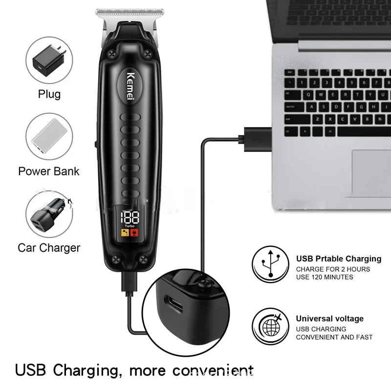 1578 Trimmer za moške Električni strižnik za brado Brezžični Profesionalni Strižnik za Haircut Hine Polnilni_voghion.com