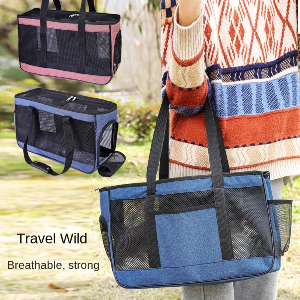 New Large Capacity Cat Carrier Handbag Breathable Portable Cat Transport Bag Durable Safety Pet Carrying Bag