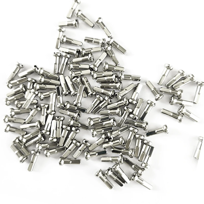 Bicycle parts Bicycle spokes Bike spokes nipples 14G Stainless Steel Bike Spokes MTB Bicycle J Bent Spokes 2mm With Nipples 40-350mm