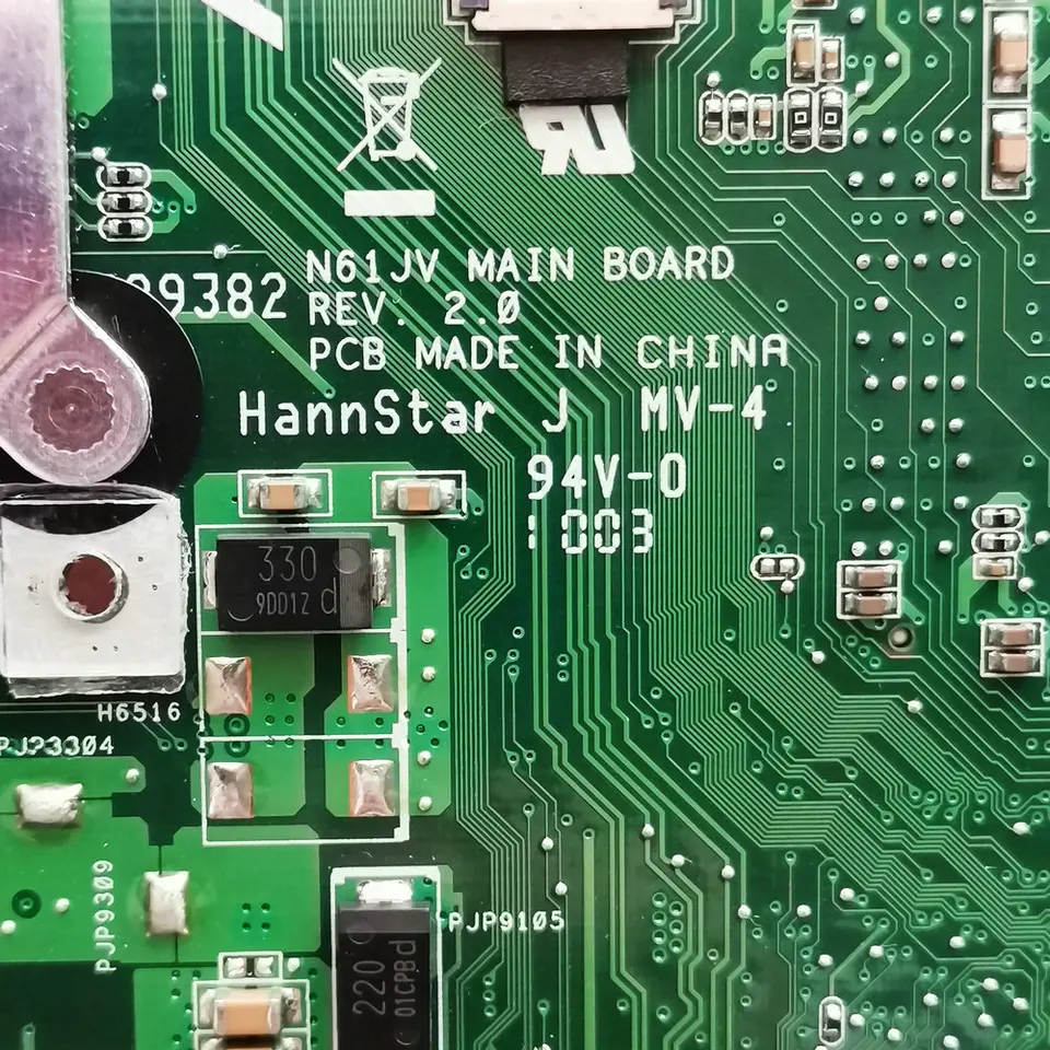 ASUS N61 pcj pcjv pcpciçin PCNANNY laptop anakart 60 NYKMB1100 B0A