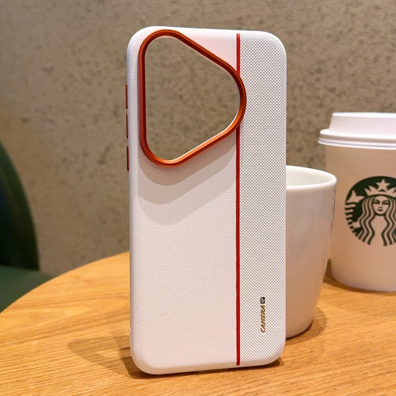 Luxury PU Leather Colored Splicing Ultra-Thin Protective Case Cover