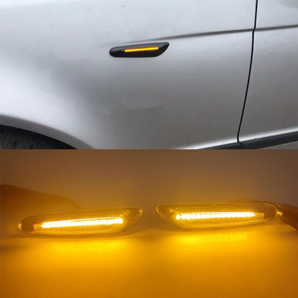 

Sequential Flashing LED Turn Signal Side Marker Light For BMW E60 E61 E90 E91 E87 E81 E83 E84 E88 E92 E93 E82 E46 1 3 5 Ser I9T5