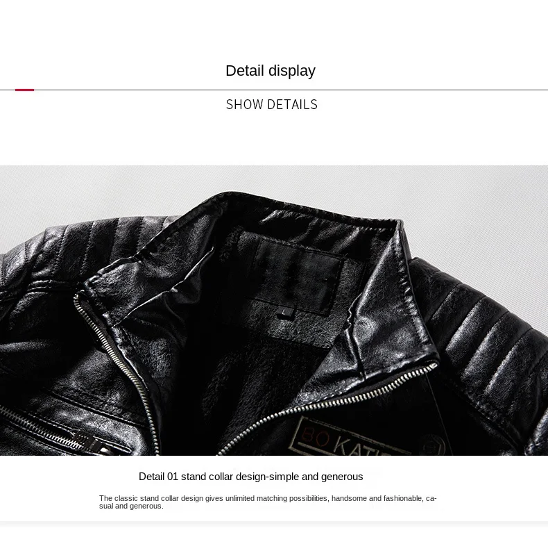 Autumn 2024 Men's Leather Jacket Vintage Black Windproof Warm Pu Coat Street Fashion Zipper Biker Jacket Men's Brand Clothing