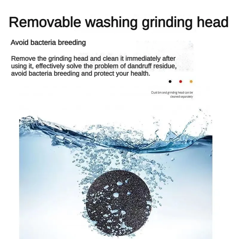 Electric Foot Grinder with Automatic Vacuum USB Rechargeable Two-speed Adjustment and 6 Grinding Heads Callus Dead Skin Removal 4