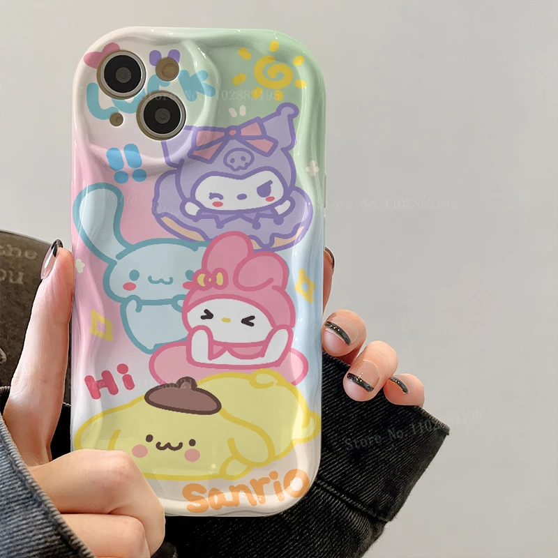 thumbnail image 1 of Sanrio Kuromi Hello Kitty Pochacco Soft Case For Samsung Galaxy S23 S22 Ultra S21 S20 FE A14 A24 A25 A23 A33 A53 A34 A54 Cover, 1 of 5