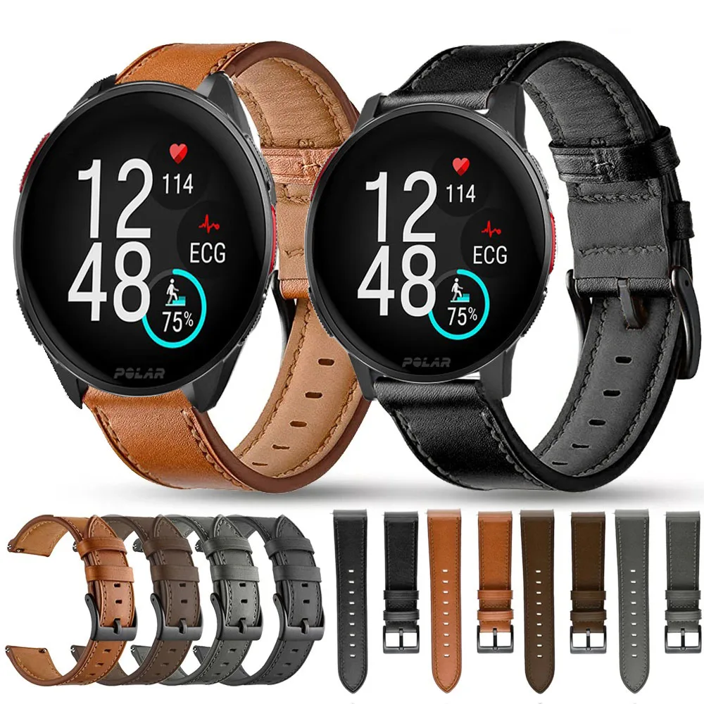 Cinturino In Pelle Da 22Mm Cinturino Per Polar Vantage V3 Cinturino Da Polso Intelligente Bracciale Quick Releas Per Polar Vantage V3 Accessori Per Or