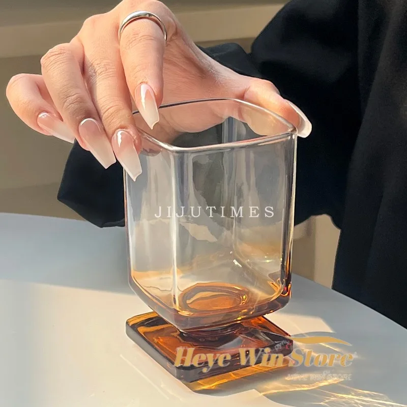 Gradient Square Whiskey Glass 4