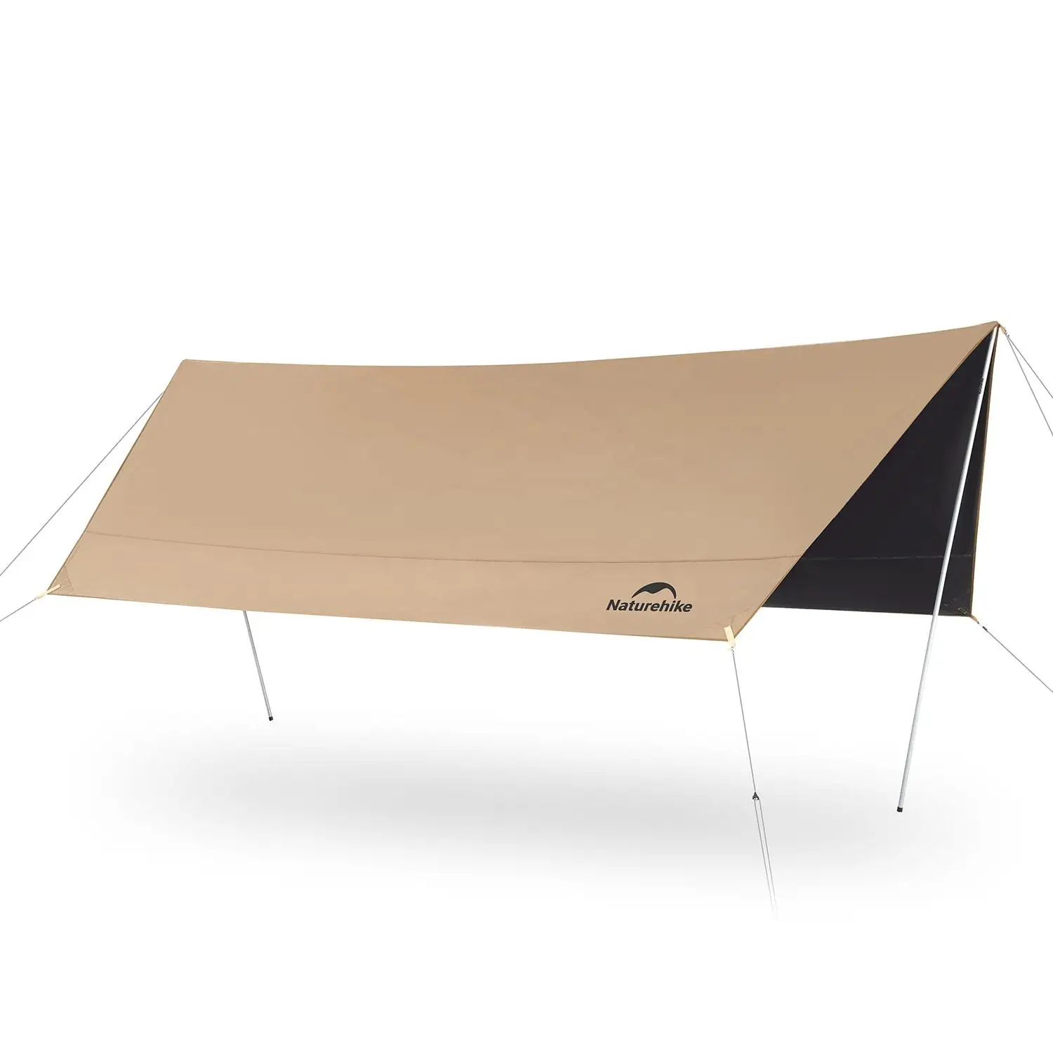 Naturehike Camping Sun Shelter Awning UV Protection UPF2000+ Waterproof PU18000 Outdoor Tarp Sunshade Canopy Black Vinyl Awning waterproof tarpaulin waterproof tarp tarpaulin rain cover ultralight tarp camping canopy