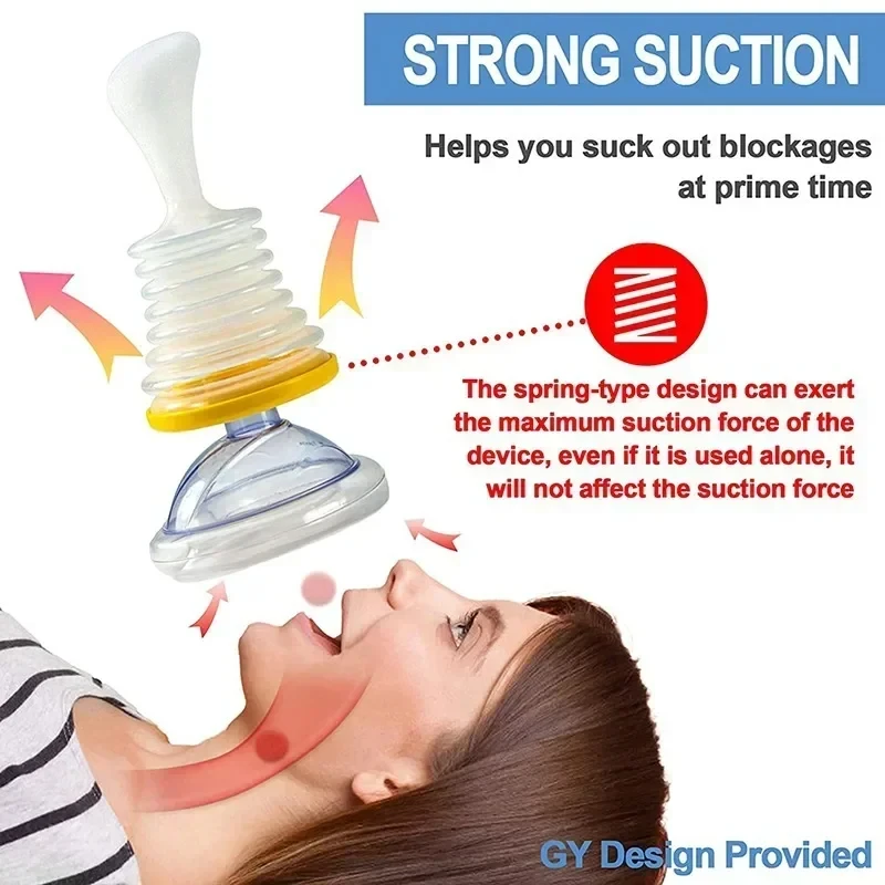 First Aid Kit Family Choking Emergency Device Breathing Trainer Anti Choking Anti Suffocaation Device for Adult and Children Anti Choking Device