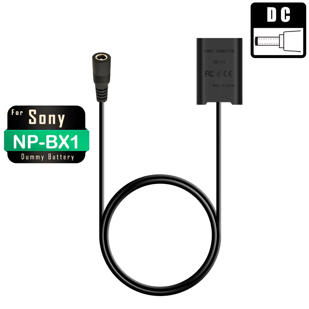 Np Bx1 Npbx1 Np-Bx1 Rx100-Li Dummy-Battery Dkx1 Dk X1 Dk-X1 Accoppiatore Dc Per Sony Dsc Rx1 Rx1R Rx100 Ii Iii Vi