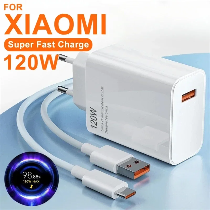 Redmi Usb Cable 120W 67W 6A Fast USB Charger Cable for Xiaomi 11 12 12S Pro 13 14 Ultra ...