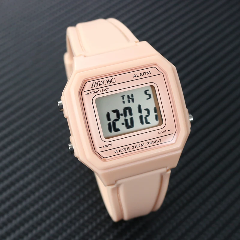 Jinrong fashion electronics digital display watch waterproof