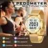 Hearkent Pedometer Watches Sport Step Counter Women's Digital Watches Calories Mile Tracker Waterproof 30M for Walking Running 1