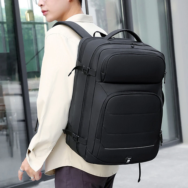 Men Backpack Business Travel Backpack Carry On Waterproof Expandable Usb Backpacks Large Capacity Weekend Traveler Laptop Bag