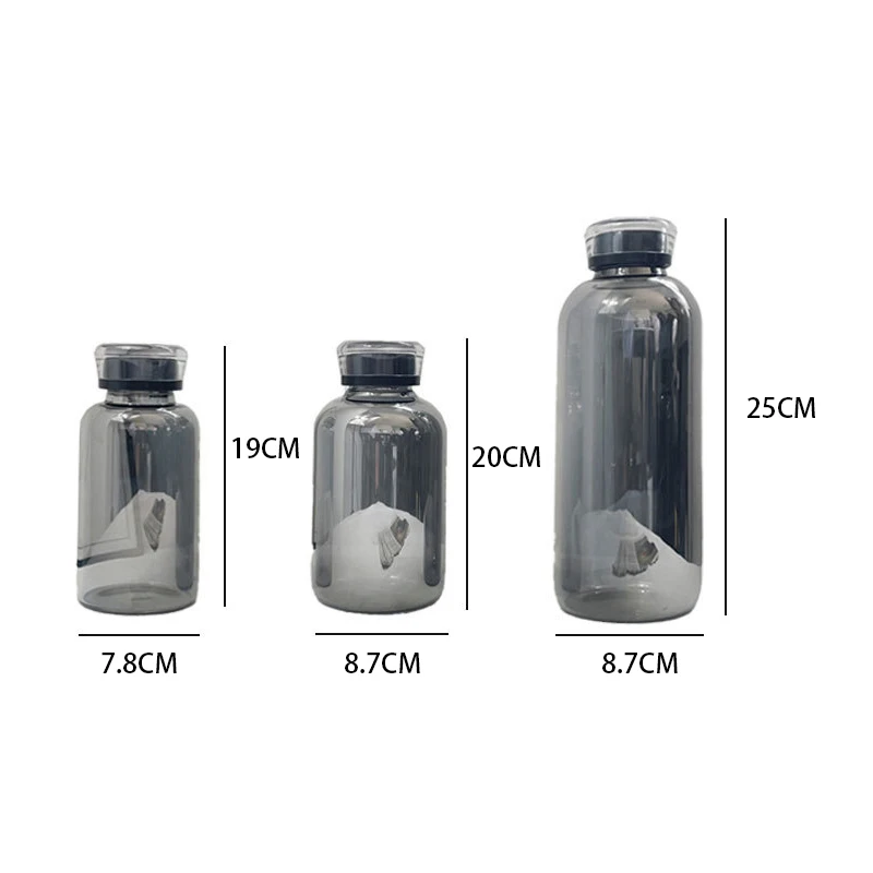 Glass Water Bottle with Double Cover for School and Office